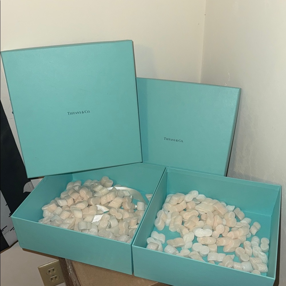 Tiffany & Co. Blue Gift Box Set of 2 - Picture 3 of 4